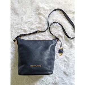 Michael Kors Black Leather Crossbody Bag